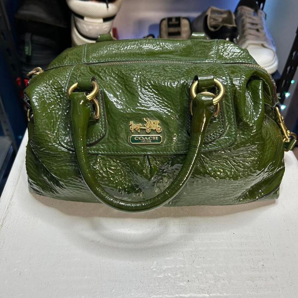 Coach madison sabrina satchel green